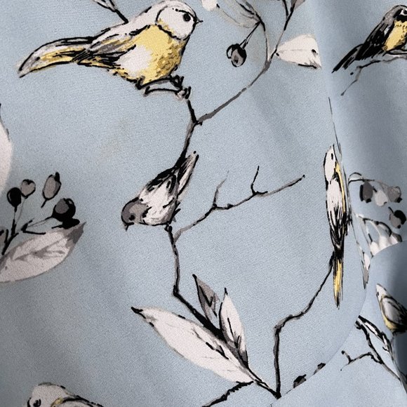 Lord & Taylor Highline Strappy Bird Print Dressy Tank Top - Picture 2 of 5